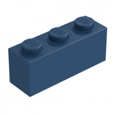 LEGO kocka 1x3, sötétkék (3622)